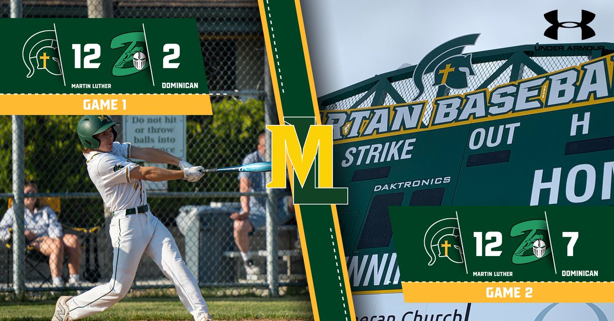 ML_Spartans's tweet photo. What a day for Spartan Baseball! Strong performances against the Dominican Knights with scores of 12-2 and 12-7 in a double header! Go Spartans! @mlbsbll @metroclassic1 @martinlutherhs https://t.co/MJrkSuoxXo