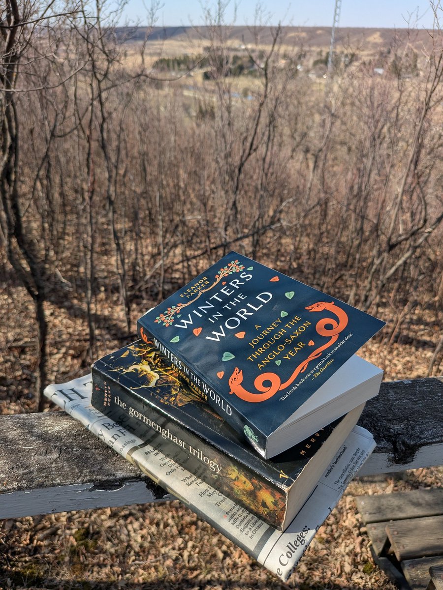 b2analog's tweet image. Am I the only one who brings a weeks worth of reading on a 4 hour afternoon visit to the cabin? Half my backpack is books. 😂
