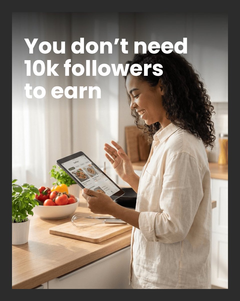 Gather_Cook's tweet image. You don't need 10k followers to earn from your recipes. The follower minimum myth is keeping food creators underpaid. Gather pays you every time someone cooks your food, no matter your audience size. gathercook.com #recipe #gather #whattoeat #food