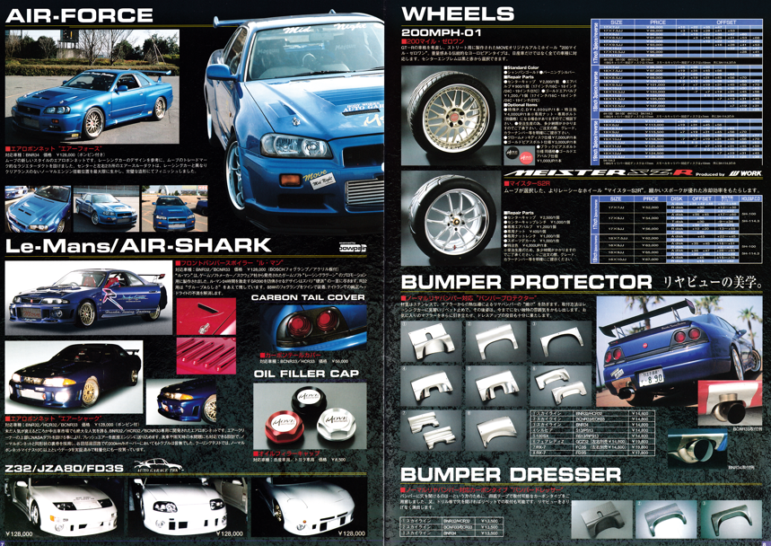 CarSighting's tweet photo. "Ever heard of MOVE TUNING FACTORY in japan?"
That's what some guy innocently asked on a forum in 2009. He had just picked up a 1995 R33 V-Spec, felt like it was an absolute rocket, and couldn't figure out what that weird sticker on his ECU was.

Move Tuning Factory was a Japanese tuner based in Hino, Tokyo, primarily known for the Skyline GT-R. In 1997 they claimed the fastest Skyline in Japan, their brochure was simply titled "Over 200MPH".
Square reached out to them for Racing Lagoon in 1999. Their demo car appears in the game. The Racing Lagoon logo sits on their real cars in return.