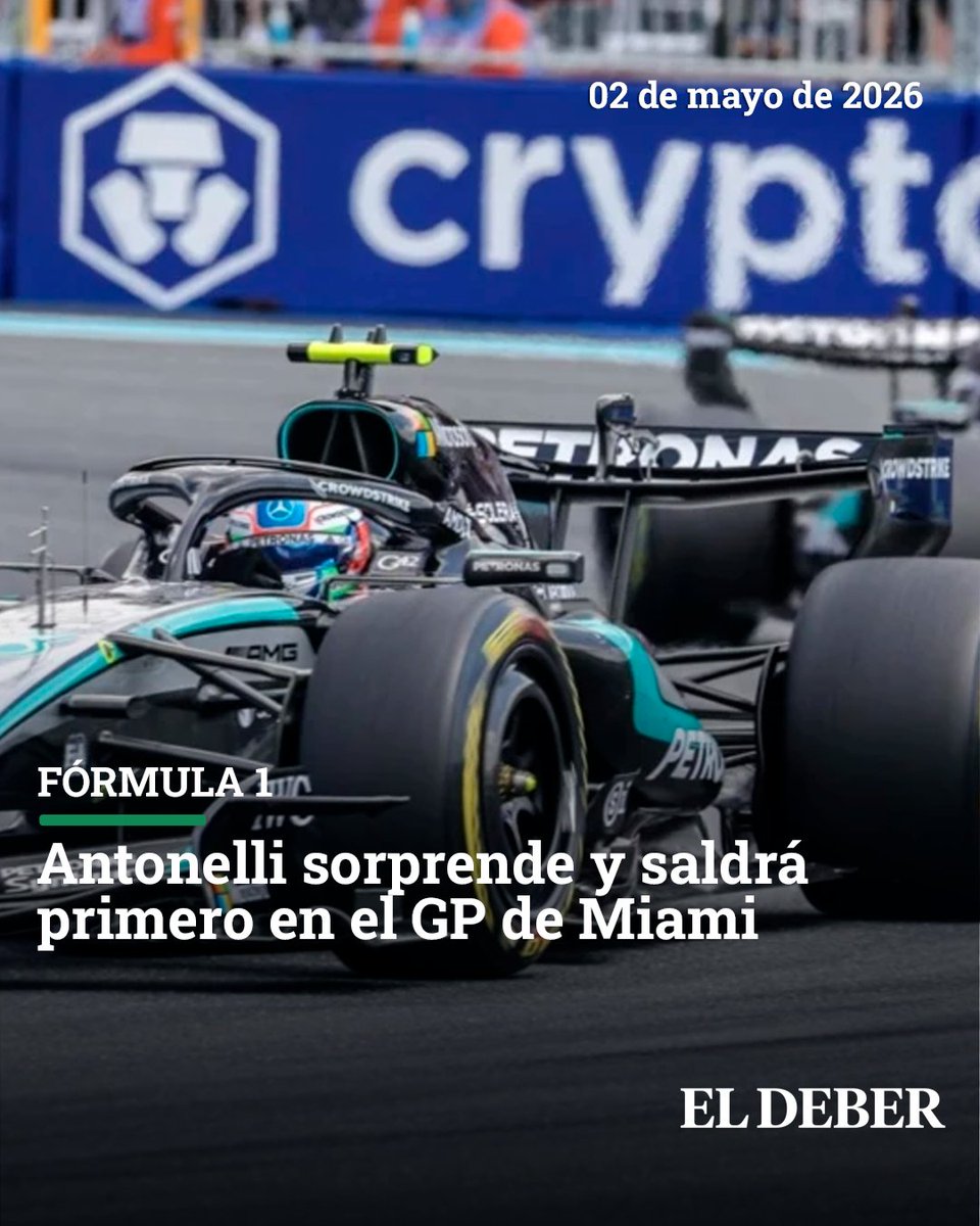 grupoeldeber's tweet image. El joven italiano logró la pole con Mercedes y lidera la parrilla por delante de Verstappen en una carrera clave del Mundial.
📌Manténgase informado en diez.bo/multideportivo…

#ElDeber #Informacion #Noticias