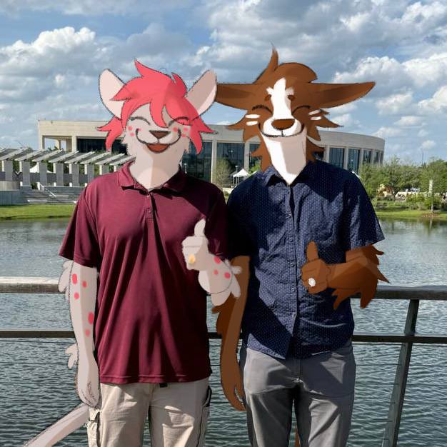 AggieFurs's tweet photo. Guess what? Here’s another set of graduating seniors! This is Cheeto and Reppy‼️

Cheeto the cheetah is a BICH major who likes to collect new craft hobbies 🐆

Reppy the collie is a CPEN major that likes to draw, listen to my friends, and have fun 🐶 https://t.co/J5MeLt7XNu