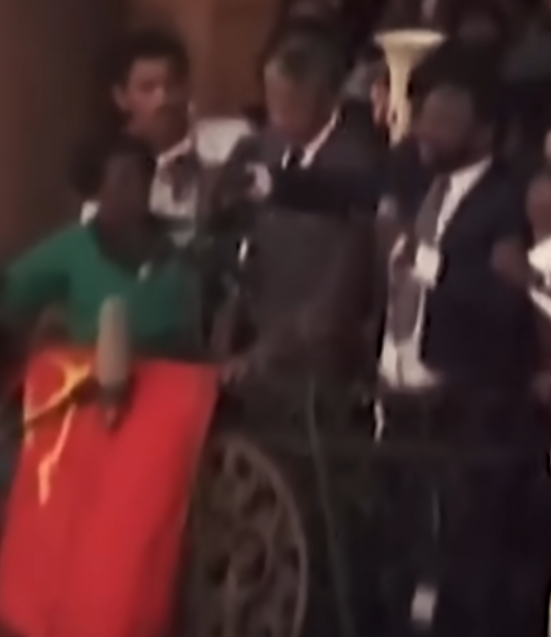 Nelson Mandela's release, what flag is that?