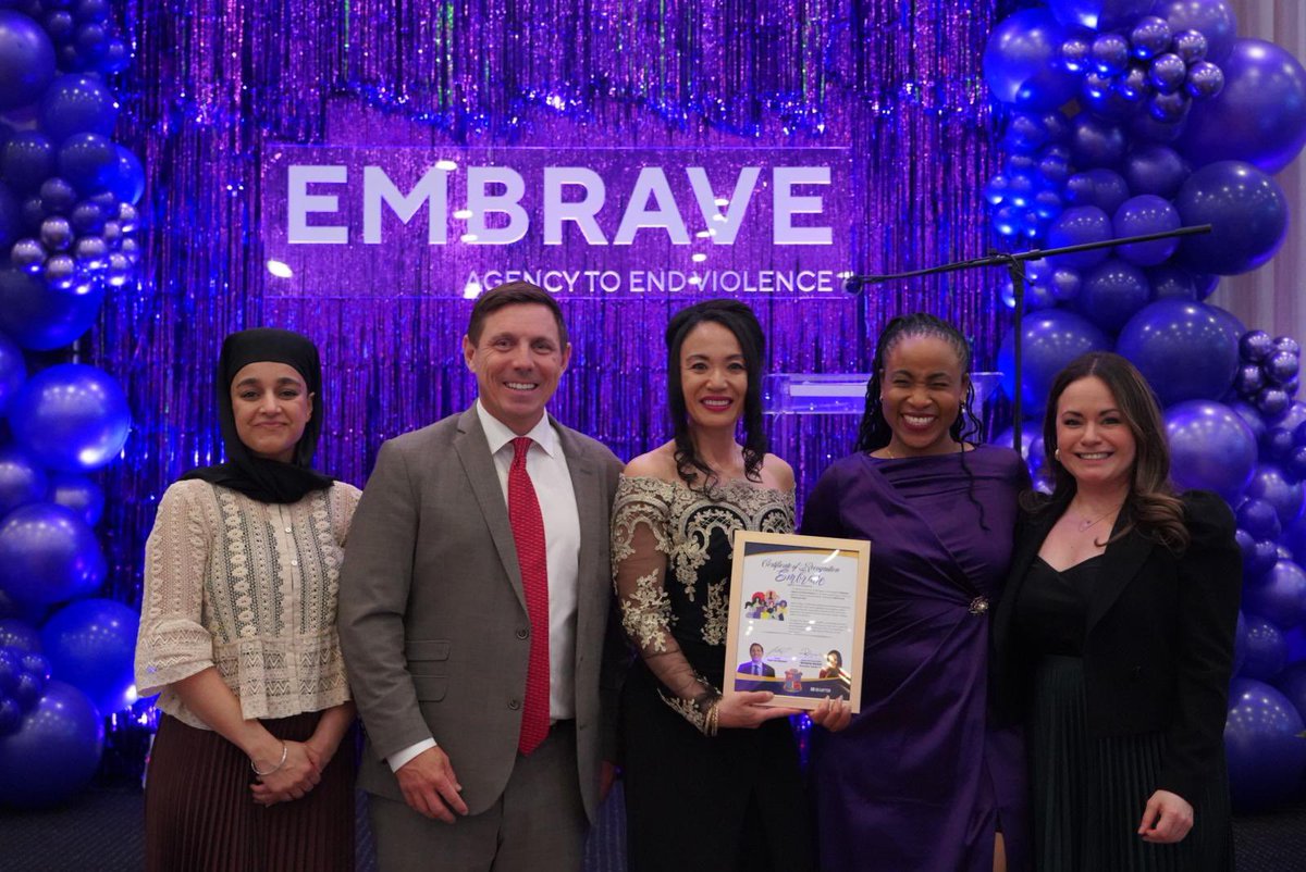patrickbrownont's tweet image. Honoured to speak at @Embrave_ca’s 4th annual #Celebrave Gala last night in #Brampton along with Cllr @Navjitkaurbrar and Cllr @RoweSantos. 

It was an important evening to raise funds for Embrave and a recognition of the growing impact of their programs to help survivors of