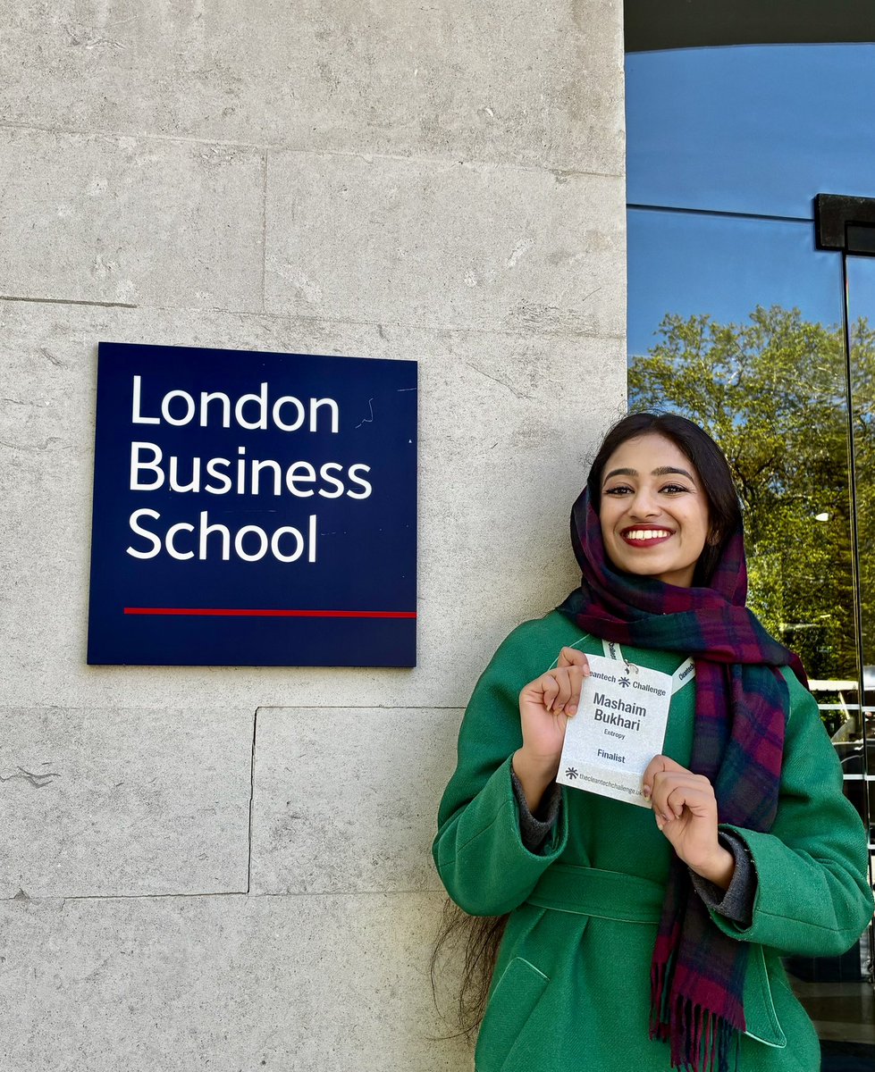 MashaimBukhari's tweet photo. Finalist at the London Business School CleanTech Challenge: one of Europe’s leading climate innovation competitions bringing together top founders, investors, and operators.

I am building Entropy to reuse data centre waste heat for public infrastructure! https://t.co/ir5ATbQKWg