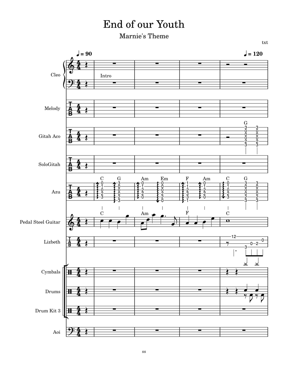 contxtFile's tweet image. Log 128: Almost a year ago, music began development. By the start of May, there were only 2 songs in the New OST.

Here are the first four pages of the first song composed for the game. I swear, I write cleaner now! (^^;)

#LifeStartToReturn #lstr #gamedev #indiegame #visualnovel