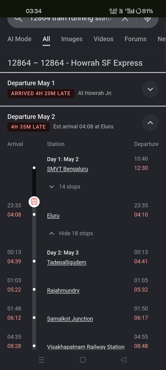 Harishkumar019's tweet photo. Why is Train No. 12864 always running late? Today it’s delayed by 4+ hours again. This isn’t occasional — it’s a pattern. Passengers plan journeys based on schedules, not uncertainty. @RailMinIndia @IRCTCofficial please address this chronic delay and improve reliability https://t.co/RFjd4SpKvJ