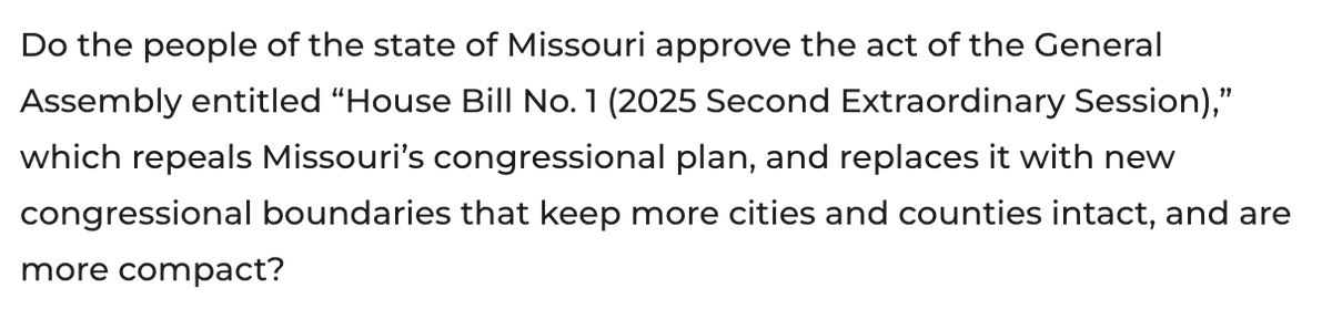 RedistrictNet's tweet image. #NEW: A Missouri Appeals Court has rewritten the ballot summary for Missouri redistricting referendum.

Whether the redistricting referendum will appear on the ballot is still pending. missourinet.com/2026/05/02/app…