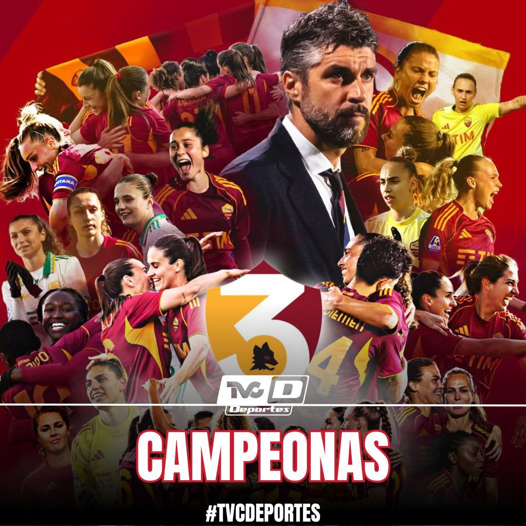 TVCDeportes's tweet image. CAMPEONAS

La Roma de Italia conquistan la liga italiana femenil por tercera vez en su historia 

#Romas #Italia #TVCDeportes