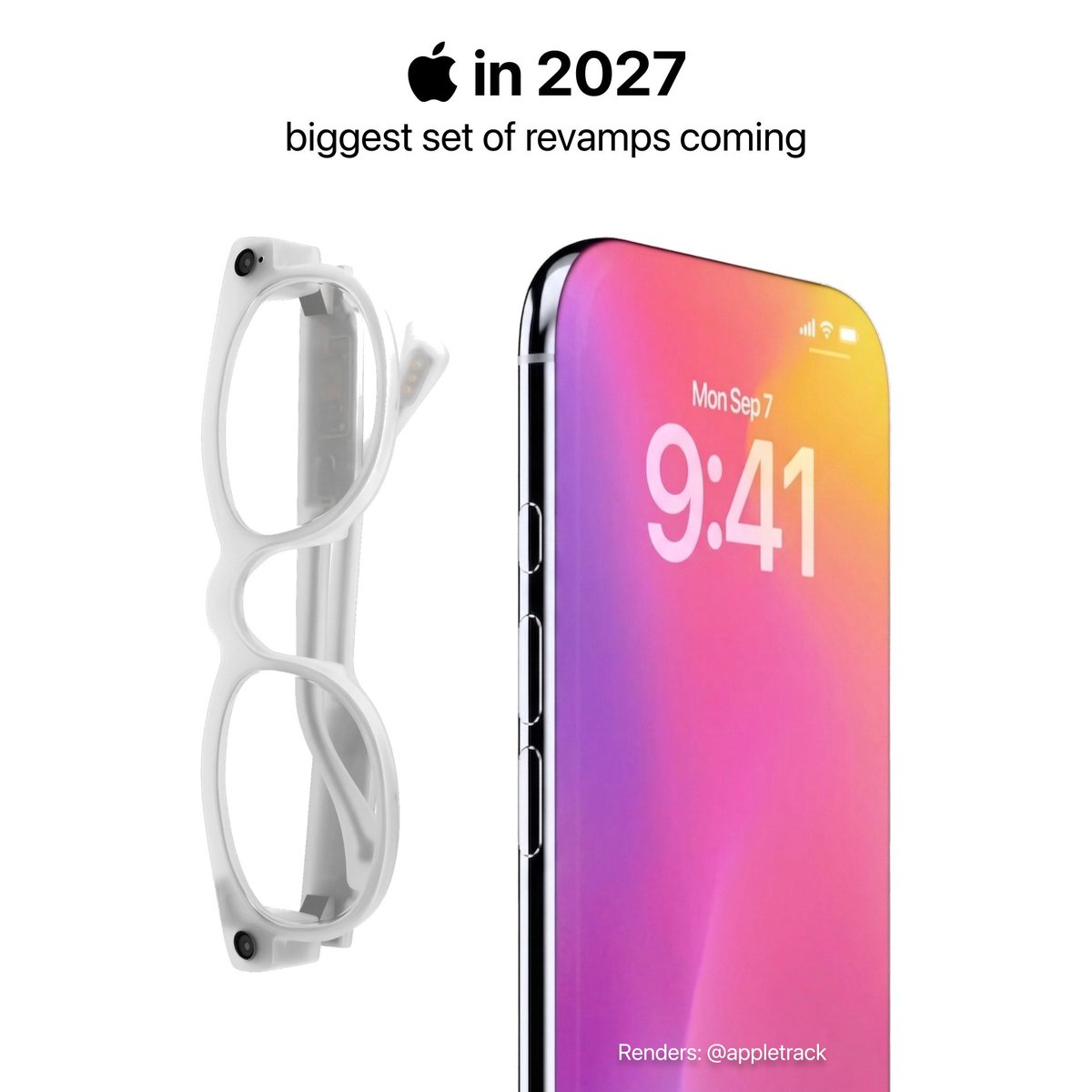Apple is planning its biggest set of revamps for 2027!

Exciting new products will be the 20th anniversary iPhone alongside the first version of Apple Glasses