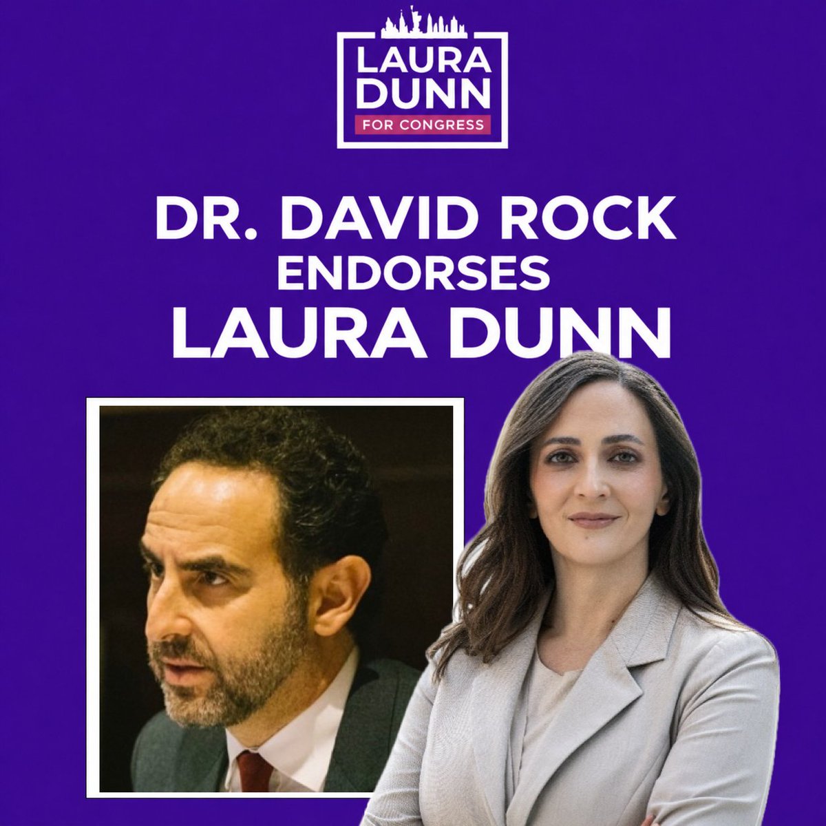 LauraDunnNY12's tweet image. Thank you to @davidrock101, an amazing #author and the #ceo of the @neuroleadership for endorsing my candidacy in #NY12 - your support means the world to me!