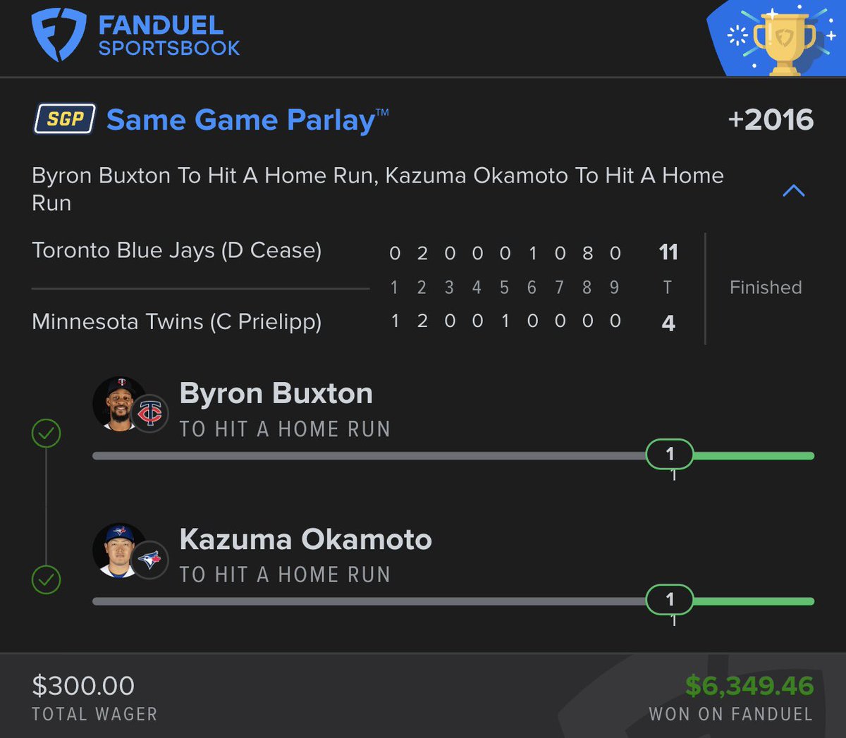AllInAbe's tweet photo. Bankroll builders pay for lottos!🎯

Homer parlays are fun but bankroll builders are essential when building your bankroll.

($10) Click the link below to join today: 
➡️ https://t.co/2R2iWw6Ef8 https://t.co/GAdSzozde9