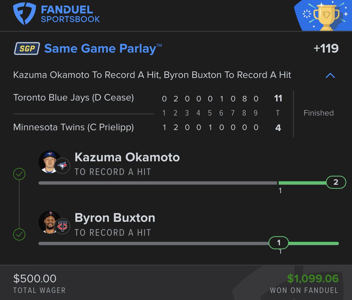 AllInAbe's tweet photo. Bankroll builders pay for lottos!🎯

Homer parlays are fun but bankroll builders are essential when building your bankroll.

($10) Click the link below to join today: 
➡️ https://t.co/2R2iWw6Ef8 https://t.co/GAdSzozde9