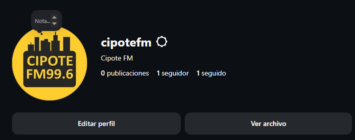 Cipote FM tweet media