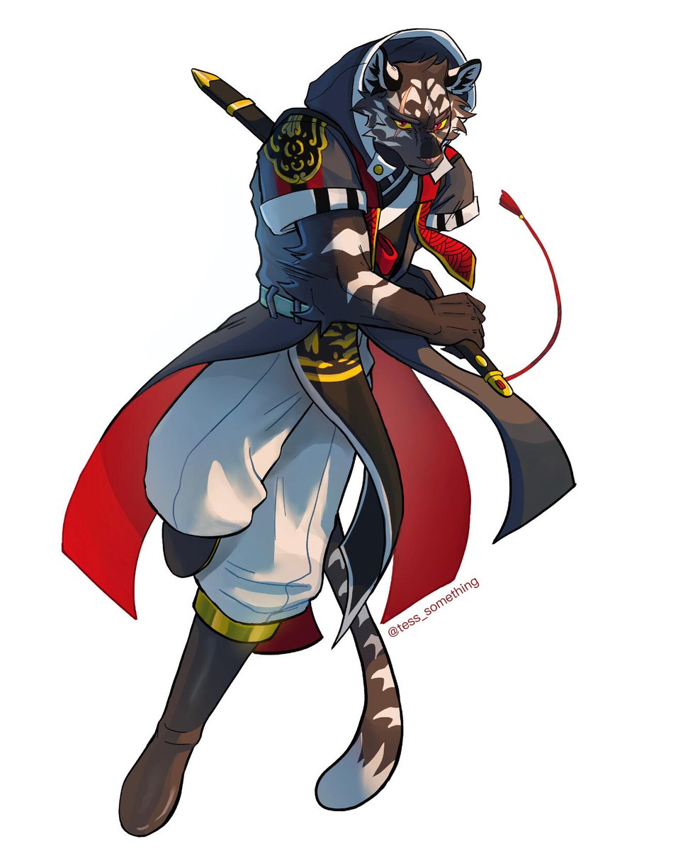 Tess_something's tweet photo. I am starting commissions again! Haven't done this in a long time, definitely rusty. SO - I'm opening three (3) 50% discounted slots!
1 - Full render full body $160
2 - Cell-shaded full body  $125 ea
Examples below (Blue is full render, red is cell) https://t.co/BLqD48TSXo