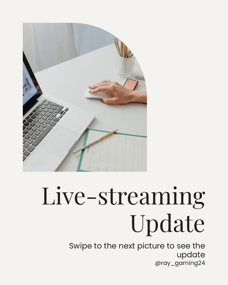 ray_gaming24's tweet image. I’ve got an update for everyone! Check out the pictures for the update; uploads of Bible verses will remain intact, don’t worry! 🤩 #fyp #livestreaming #tiktoklive #twitch #sparklequad