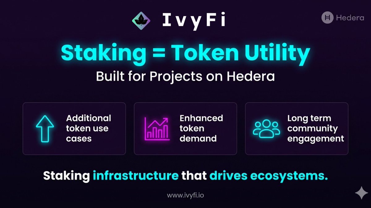 iain13331's tweet image. Staking on @IvyFi_io unlocks real token utility for projects 🚀

💡Additional use cases. 
📈Enhanced token demand. 
🫂Long term community engagement.

Staking infrastructure that drives ecosystems forward.

🔗 ivyfi.io

#IvyFi #HBAR #Staking #Crypto