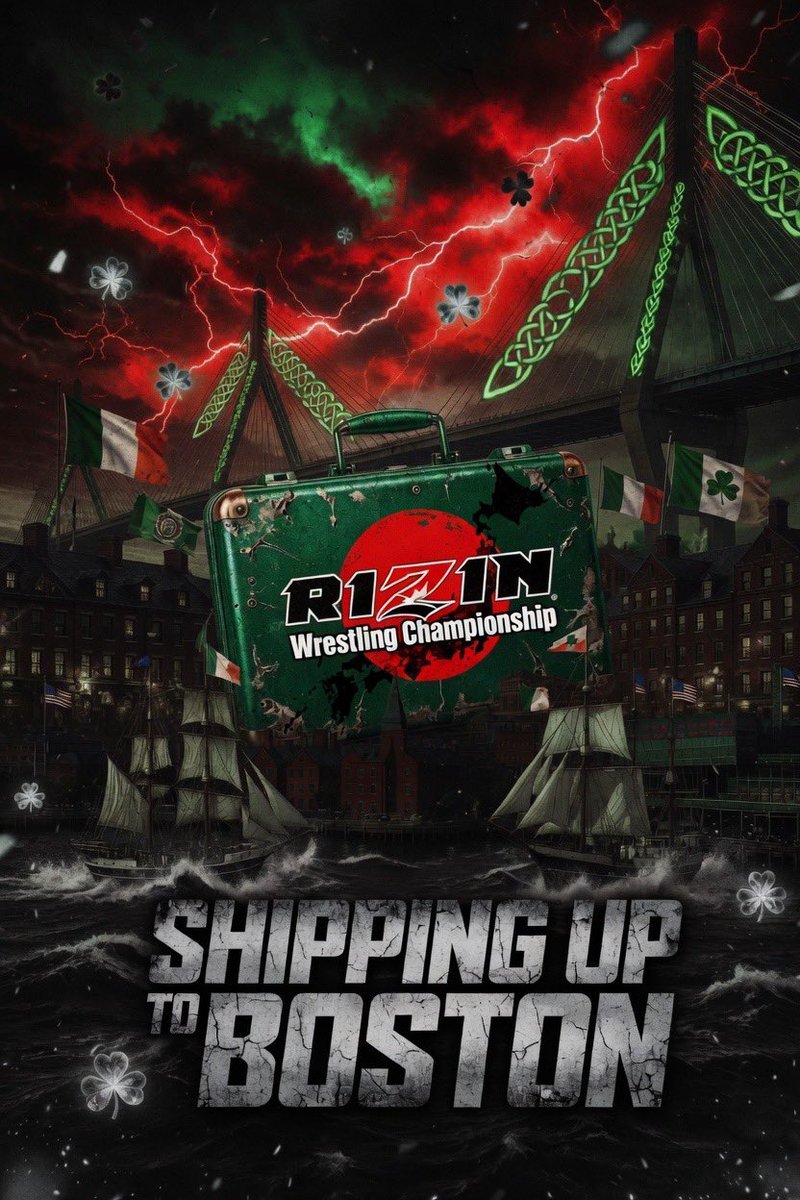RIZIN_WC's tweet photo. SHIPPING UP TO BOSTON

Month ~ June

Location ~ Boston 

MAJOR RIZIN PPV featuring an 8 man ladder match for a chance to challenge any champion at any point in time https://t.co/Fki0nJaYlA