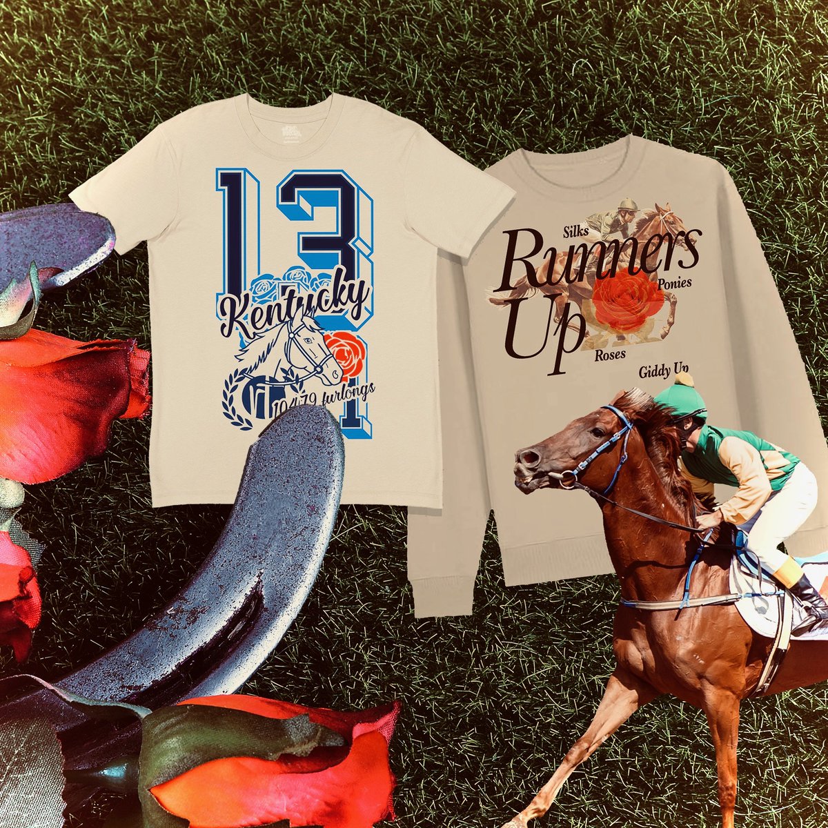 raw_threads's tweet photo. Runners Up! Discover our fresh Kentucky Collection, inspired by the rich culture and stunning landscapes of the Bluegrass State. 🐎 https://t.co/W8QTVjWFPG