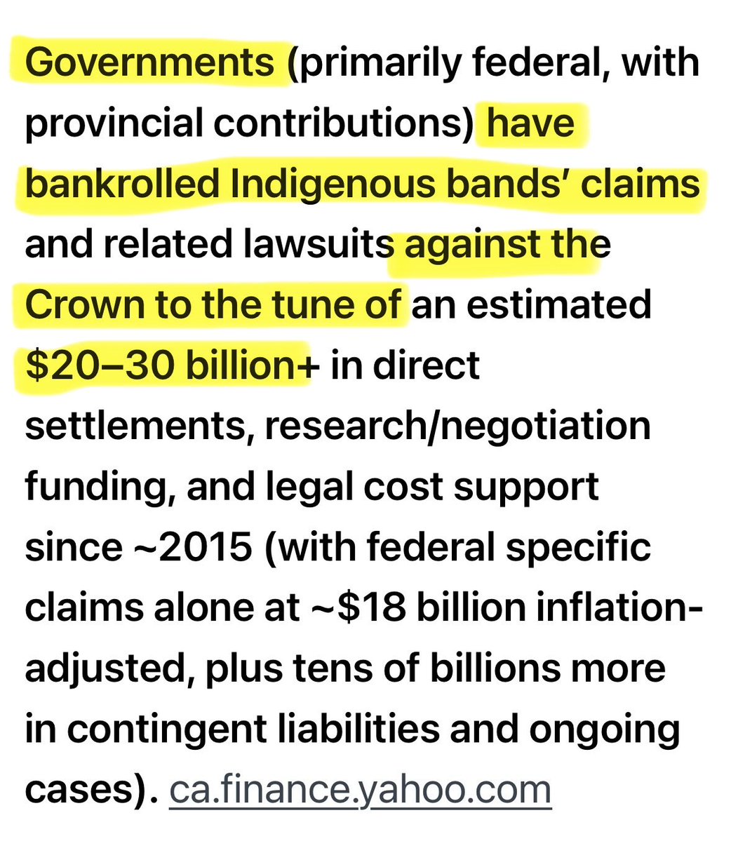 Taxpayers have paid Indigenous bands $20-30 billion since 2015 to sue us for hundreds of billions.