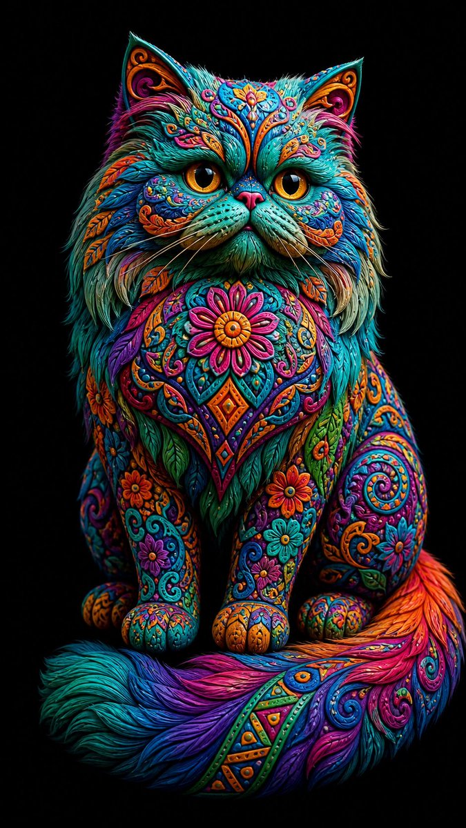 AnarCripto8's tweet photo. Hice wallpapers de gatos como si fueran alebrijes oaxaqueños… y ahora no sé cuál dejar en mi celular. 🐈‍⬛🔥🇲🇽

¿Cuál te llevarías?

#Gatos #Alebrijes #Oaxaca #México #Wallpaper #ArteDigital https://t.co/COQhrNe2JS