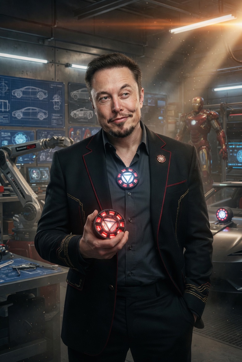 rising_cyrus's tweet image. Elon Stark is here.

The future just got a lot more stylish. 🔥🦾

#ElonMusk #TonyStark #IronMan #ElonStark #Meme
@elonmusk @grok @xai