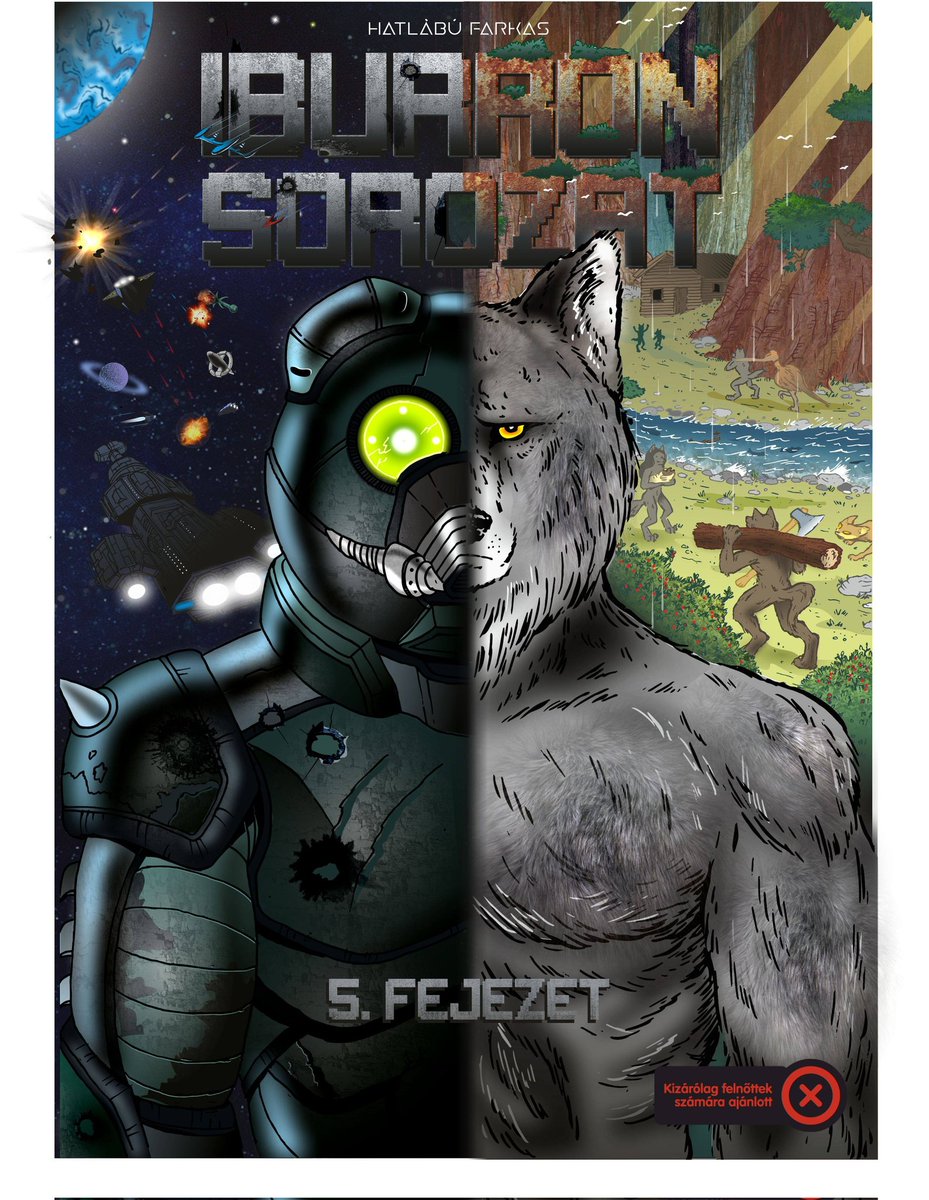 HatlabuFarkas's tweet image. Im wrote a sad story in 1500 pages
( This is my free #anthro  #scifi novel's cover )