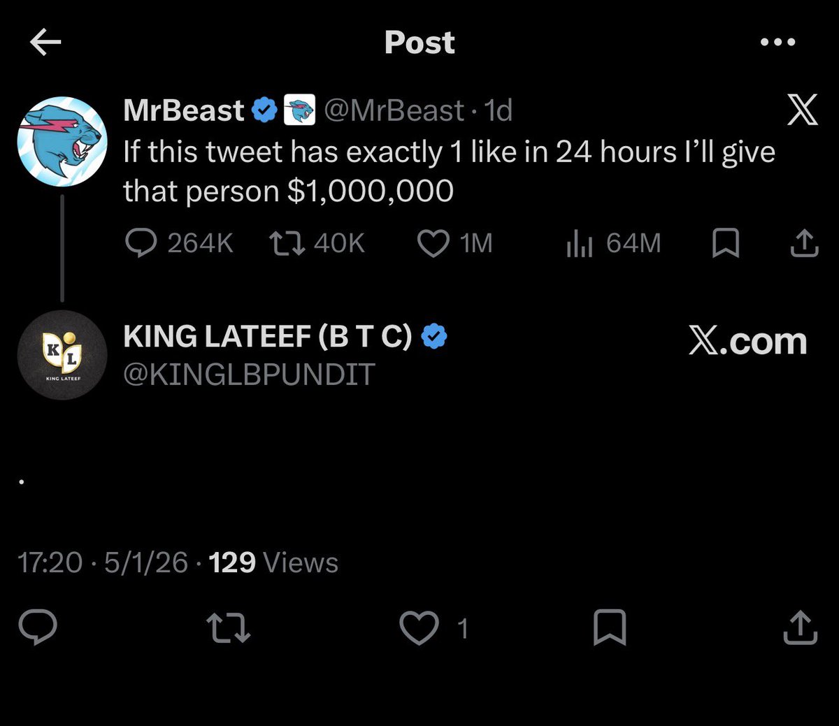 KING LATEEF (B T C) tweet media