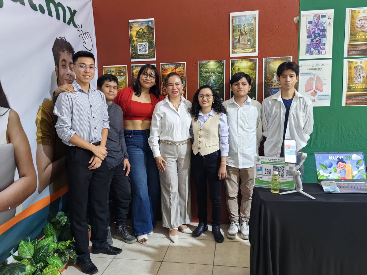 UJAT_DACYTI's tweet image. 2/2 🎓 Estudiantes de la #DACYTI destacaron con modelos 3D de Tapijulapa y Comalcalco, además del proyecto sustentable APP Ruta 3R. Se lograron vínculos con alcaldesas y legisladores para trabajar pronto en pro de Tabasco. #Cunduacán2026 #Innovación #DACYTI.q3r. 0