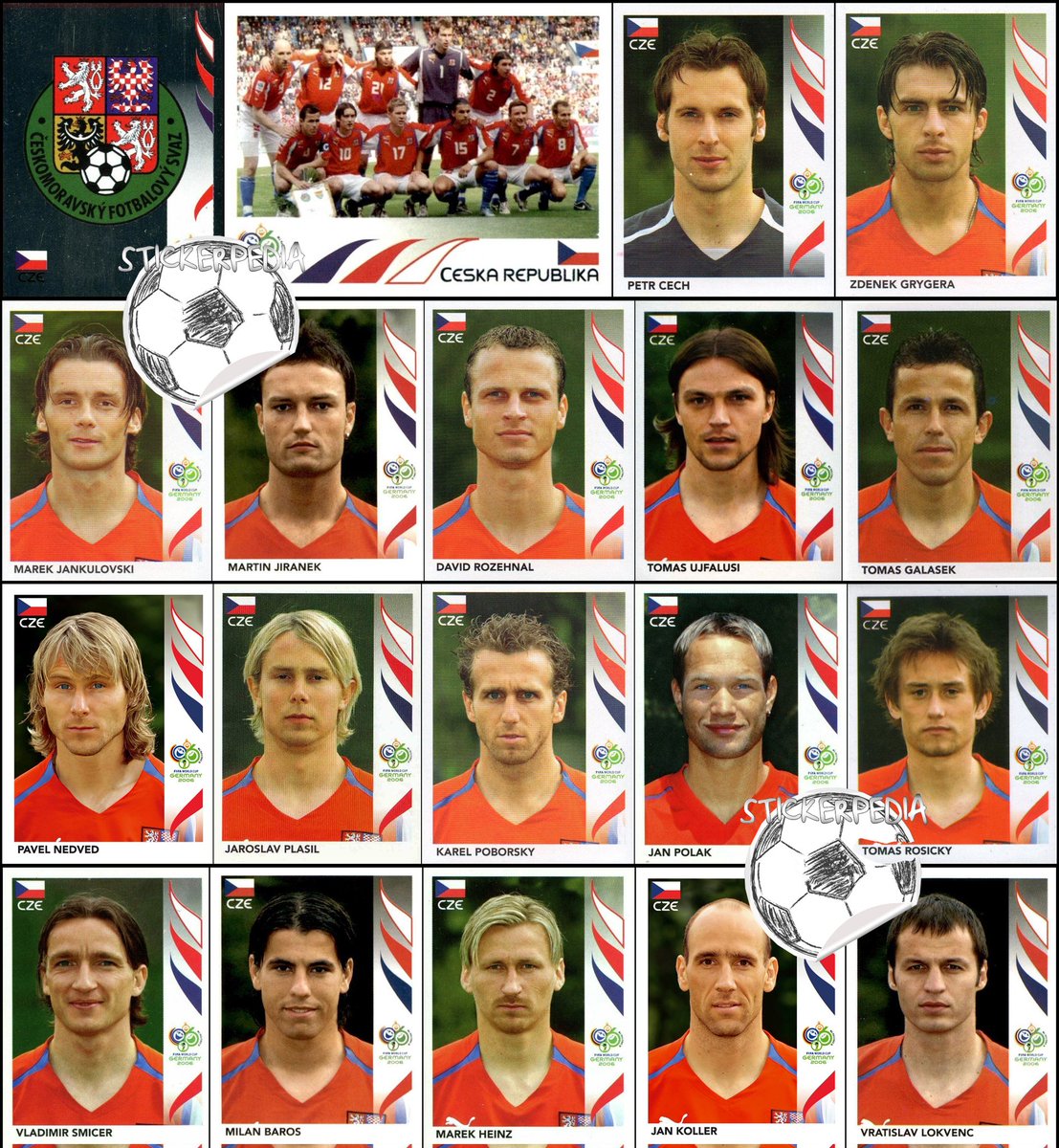 Stickerpedia1's tweet image. Czech Republic WC 2006 #panini
