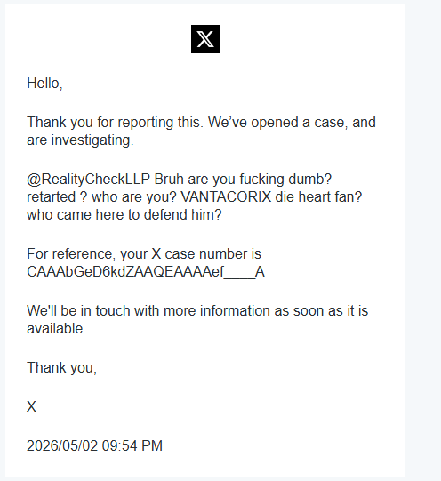 REALITY CHECK LLP. tweet media