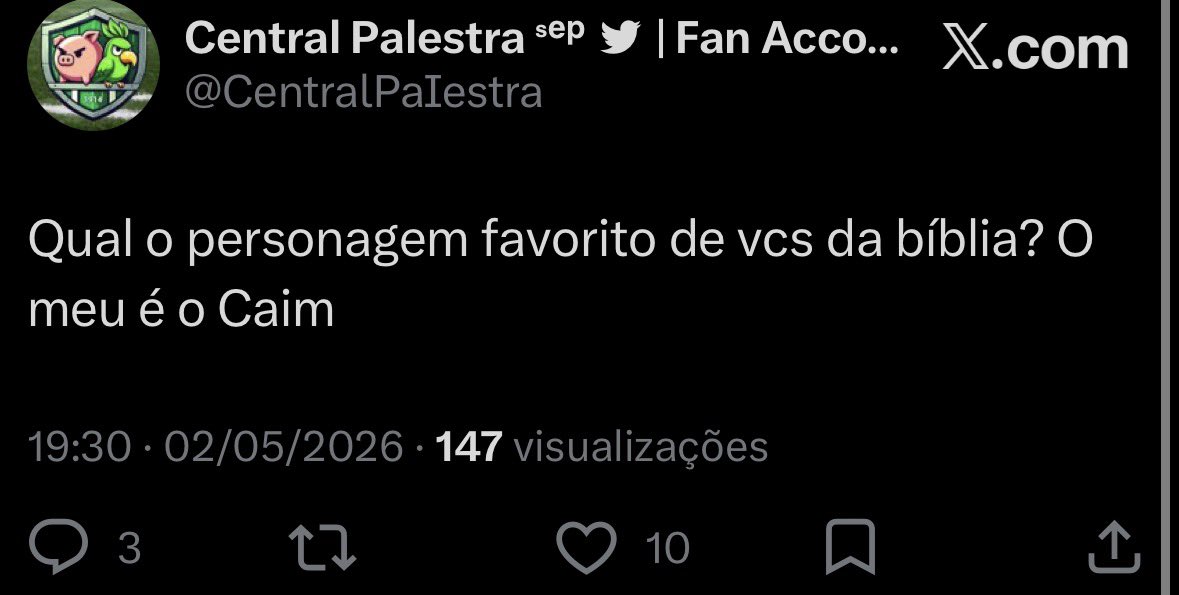 Nacionalista Palmeirense 🇻🇦✝️🇧🇷👑 tweet media
