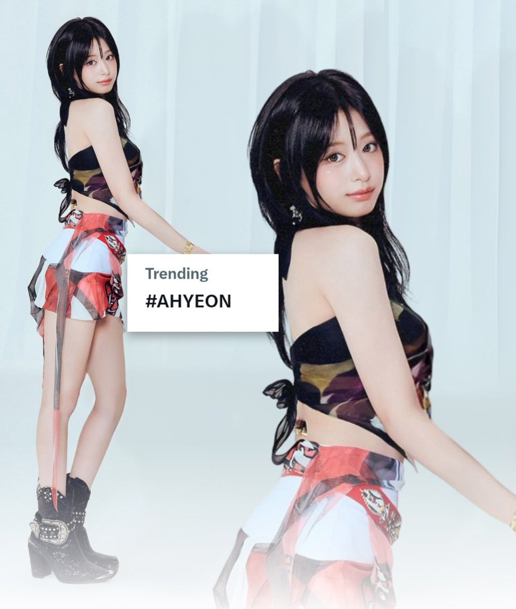 #AHYEON stuns in a new concept photo for “CHOOM” and it also became a trending on X.

BAEMON CALLS THE WORLD TO CHOOM
#LETS_CHOOM_TOMORROW
#AHYEON #BABYMONSTER