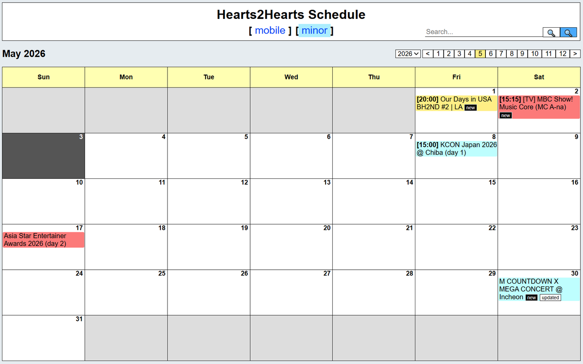 twicehub's tweet photo. We now have schedules for BABYMONSTER, CORTIS, Hearts2Hearts, and ILLIT:

* https://t.co/MzAuOytw73
* https://t.co/RNuEYAkDOz
* https://t.co/WqWPSEdWwo
* https://t.co/46lAaOsY0z https://t.co/x3QjciNUYo