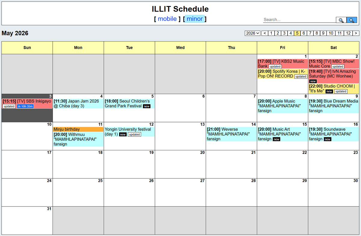 twicehub's tweet photo. We now have schedules for BABYMONSTER, CORTIS, Hearts2Hearts, and ILLIT:

* https://t.co/MzAuOytw73
* https://t.co/RNuEYAkDOz
* https://t.co/WqWPSEdWwo
* https://t.co/46lAaOsY0z https://t.co/x3QjciNUYo