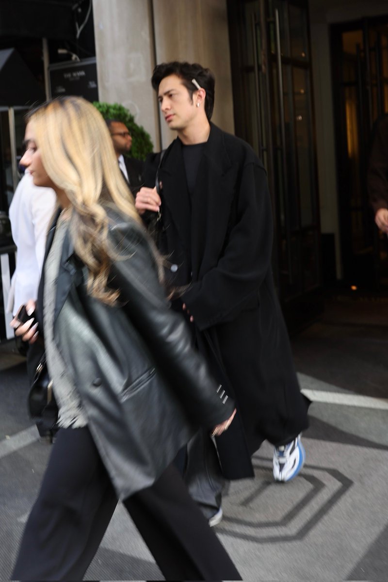 Hudson Williams leaving the Mark hotel in New York today!