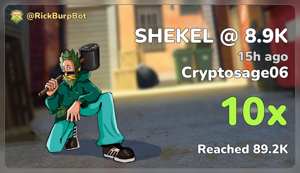 Cryptosage500's tweet image. Massive 10x Profit up on my call on 
$SHEKEL
Ca....

DzZ25zeRccJ7uZw47DE9mZEjWa19bAKZerePfGRApump

#memecoin #solana #Degen