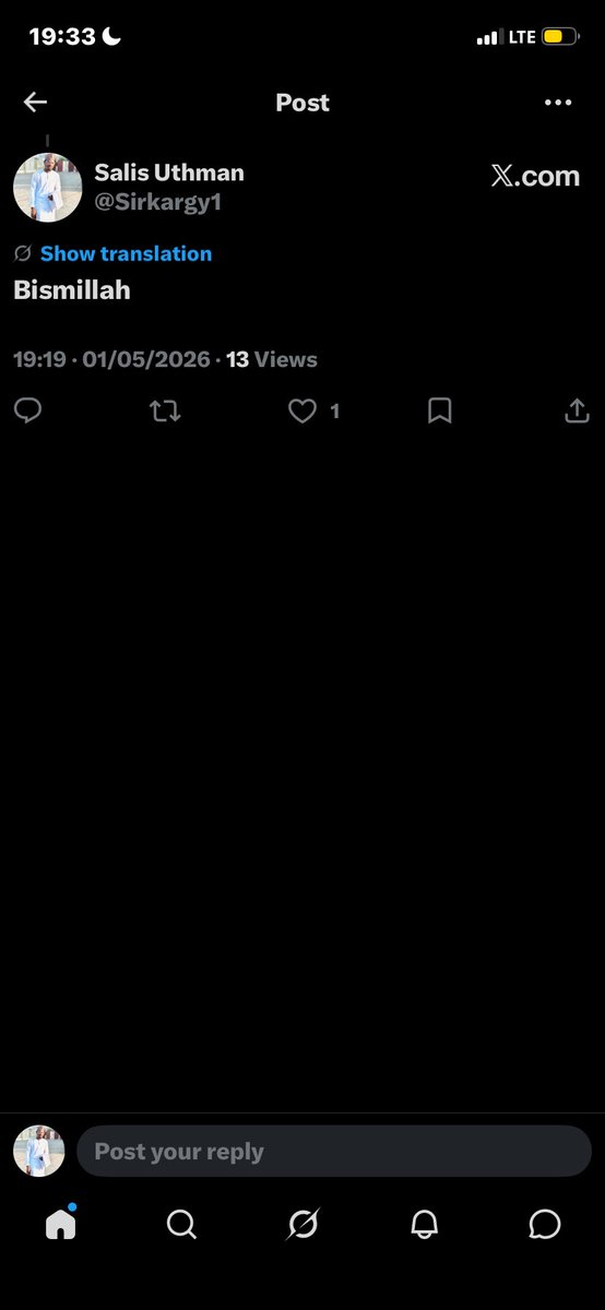 Salis Uthman tweet media