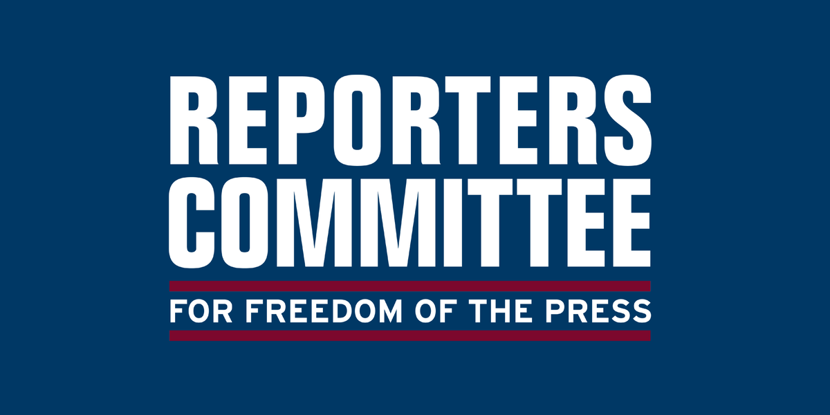 Reporters Committee for Freedom of the Press tweet media