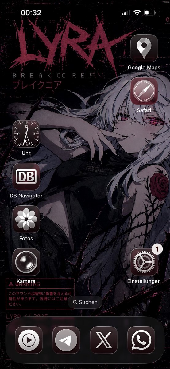 gastrails's tweet photo. new iOS goes hard tbf with the right wallpaper https://t.co/PPtjJxcCg5