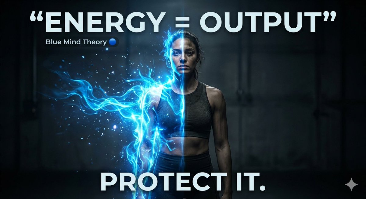 blue_mindtheory's tweet image. Your life moves at the level of your energy.
Low energy → distraction, delay, inconsistency.
High energy → focus, action, momentum.
Protect your energy like it’s your most valuable asset.
Because it is.
Blue Mind Theory 🔵
What is draining your energy right now?
#Energy