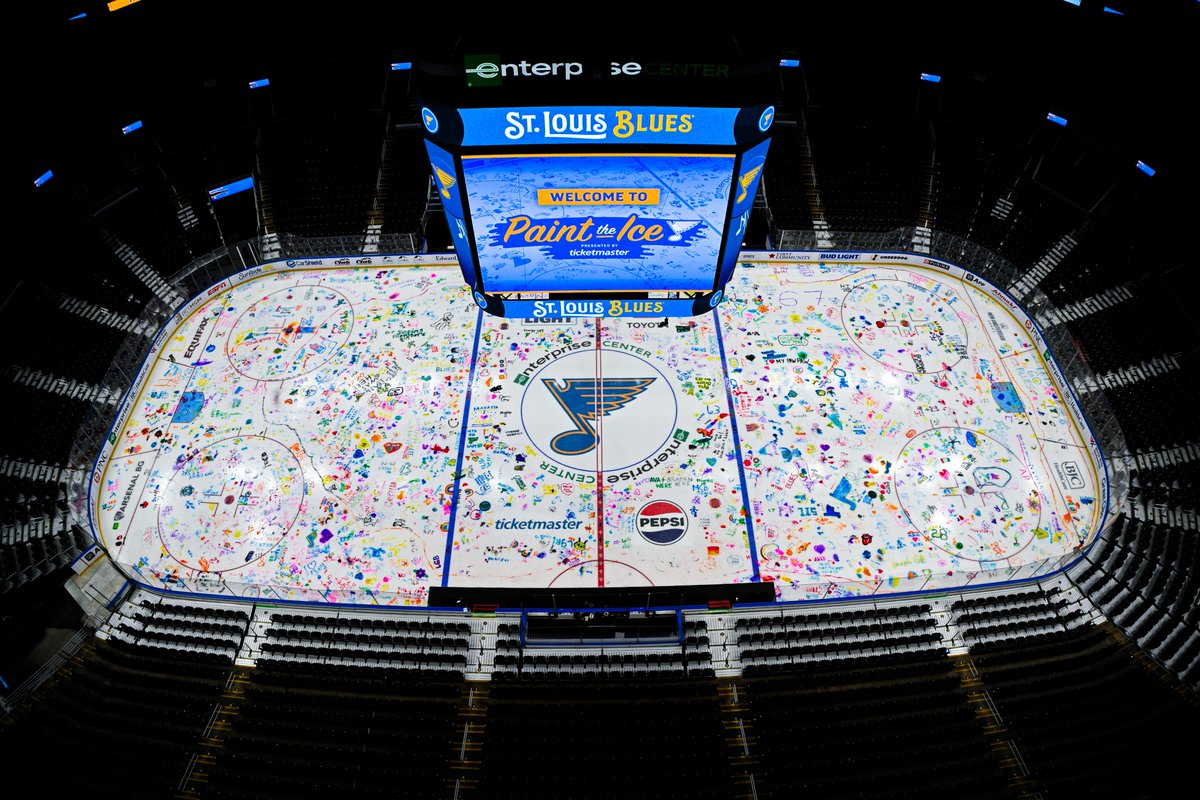 StLouisBlues's tweet image. Paint on ice, 2026