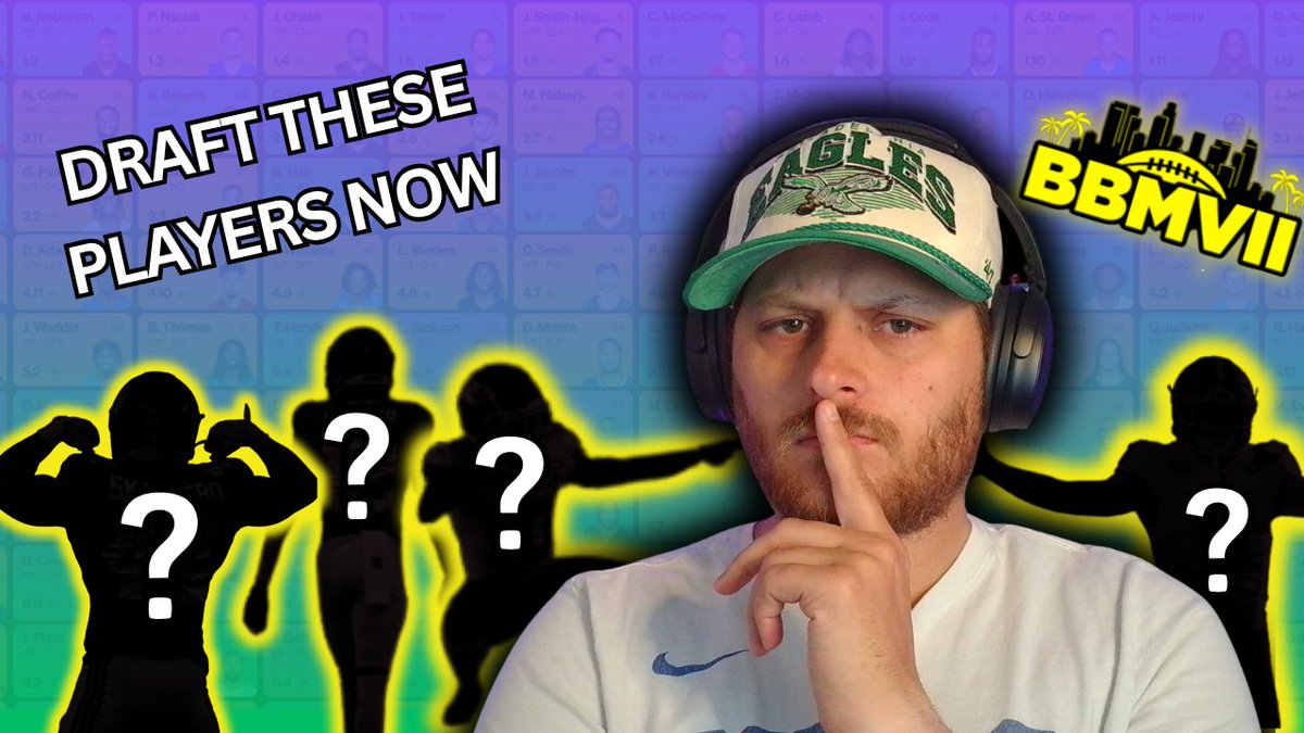 xedgelin's tweet image. I'm targeting these four players in early Best Bell Mania VII Drafts. Check out this video to learn who they are -&amp;gt; 
youtu.be/P0vJx6EFHVU

#bestball #underdog #fantasyfootball #sytyct