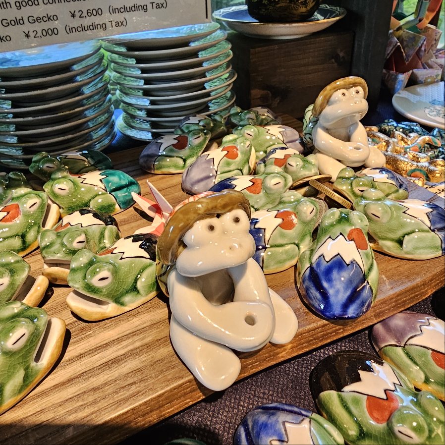 おはようございます(*´-｀*)ゞ 九谷焼小物シリーズにNew なんと河童