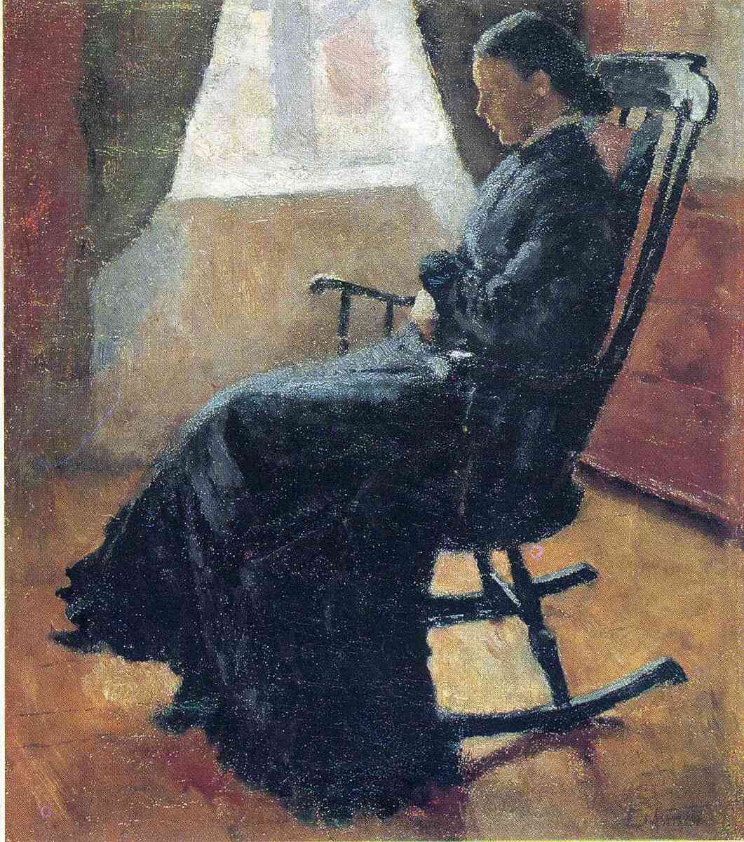 Aunt Karen in the Rocking Chair, 1883 #artbots #munch