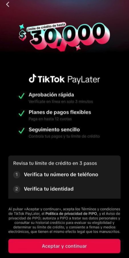 InversionesAld's tweet image. 🚨🇲🇽 ¡TikTok comienza a lanzar sus productos financieros en México! 

Han iniciado su proceso ante la CNBV para obtener una licencia en México y ya empezaron a soltar los primeros créditos en la plataforma. 

Aquí te cuento todo lo que se sabe 🧵👇🏼

#TikTok #TikTokShop #México