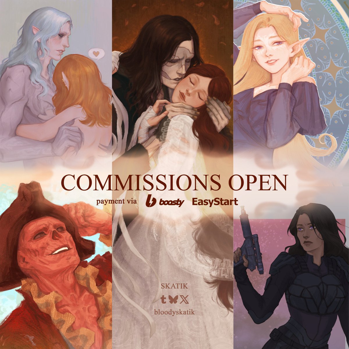 bloodyskatik's tweet image. ✨ COMMISSIONS OPEN ✨

🩷 and 🔁 are very much appreciated!

✦ 4 slots 
✦ you can find more completed commissions in my other galleries 
✦ DM me if you're interested!

#commissionsopen #commissions