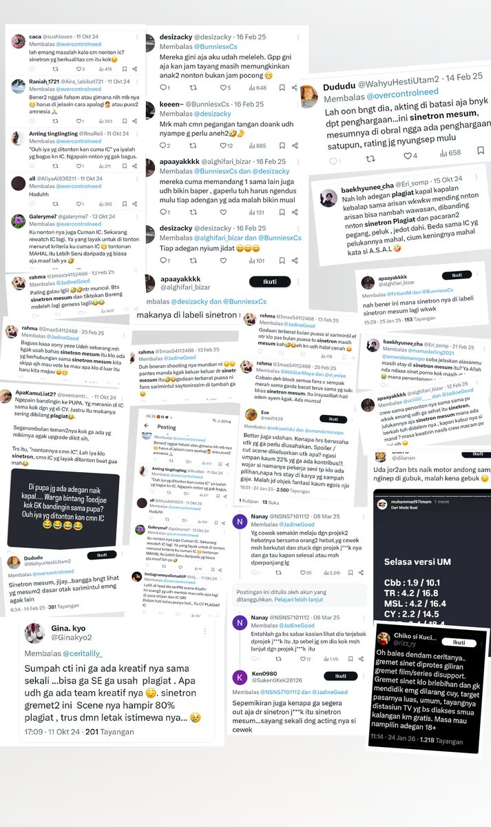 18Januari26's tweet image. Eeh sotoy,mending lu marahin org² yg komentarnya ku screenshoot deeh.
Krn semua berasal dari mereka yg mulai.
Masih bnyak sbnarnya🤭
Dan yaa,mulutmu sering banget kulihat memfitnah sarimin.
Yg menolak Arya ama Asha dll bukan kami.
Bodo amat,malah kami doakan Arya cepat dpt jodoh.