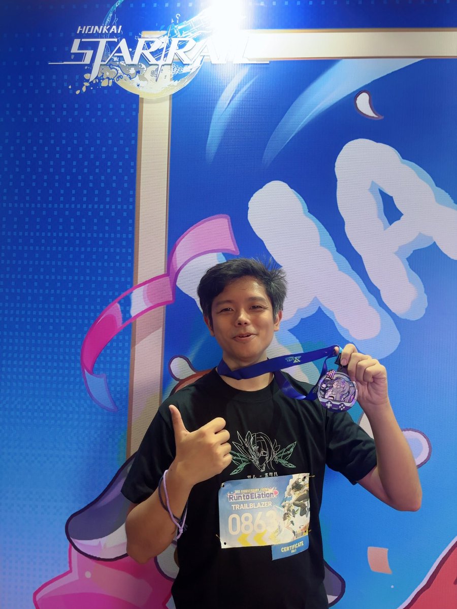 RivkaQourdelia's tweet photo. Congrats on finishing the 3KM Run to Elation bebi @RuneKnightHiro!!! Proud of you always. 😚💖💫

#RunToElation #HonkaiStarRail #HSR3Year https://t.co/5RIg8W2HNy