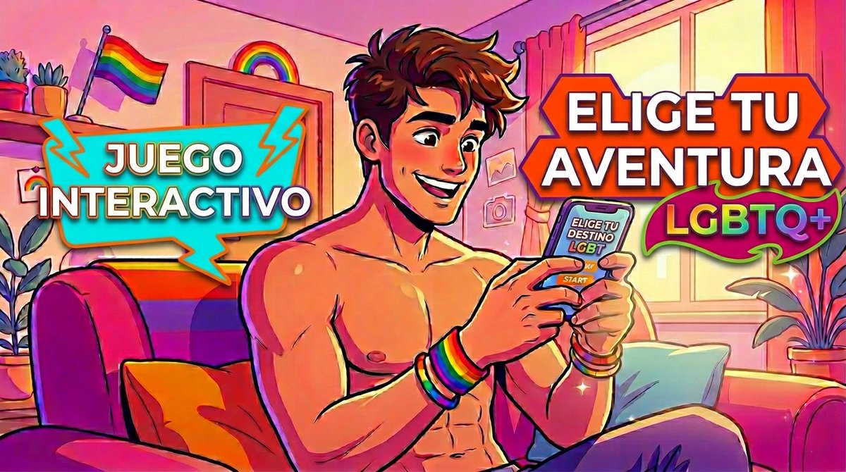 BlogeroGay's tweet image. 🌈💪¡TÚ ERES EL PROTAGONISTA! VIVE TU PROPIA AVENTURA INTERACTIVA EN "QUEER PATH": ELIGE TU DESTINO LGBTQ+ 💕🌈
➡️Juega en mi blog:
👉 …arioblogdeungaydiferente.blogspot.com/2026/05/tu-ere… 👈
-
-
-
#lgbt #lgbtqia #loveislove #ligar #gay #lgbtq #Pride #pridemonth #EligeTuDestino #JuegoInteractivo #blog